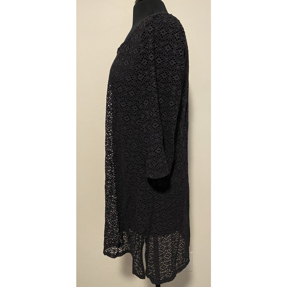 Miraclesuit Swim Coverup Womens Large Stretch Lace Mesh Dark Fairy Festival Boho - Picture 9 of 16